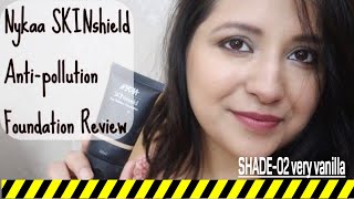 Nykaa SKINshield Anti-Pollution Foundation review