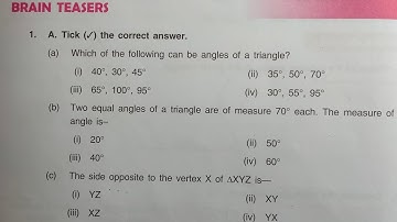 Math class 6 chapter 12 brain teasers dav public school ।। DAV Class 6 math chapter 12 brain teasers