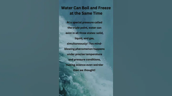 Water Can Boil and Freeze at the Same Time #ScienceFacts #WeirdButTrue #MindBlown