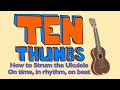 How to Strum in Time - Beginner Ukulele Tutorial