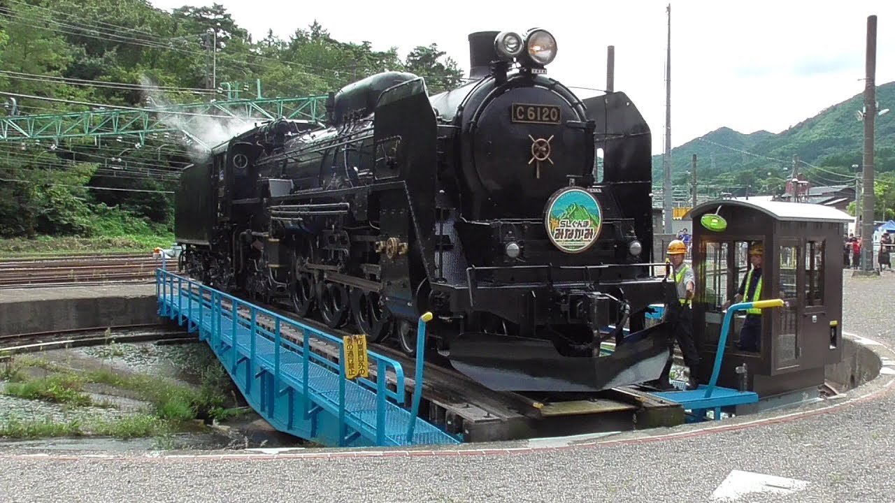 2019年9月14日 JR上越線 水上駅 転車台 蒸気機関車C61 20(快速｢SL