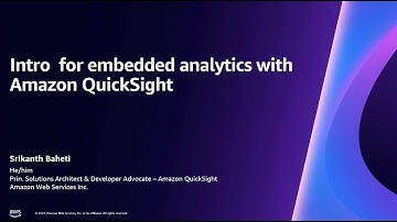 Introduction to Embedded Analytics with Amazon QuickSight