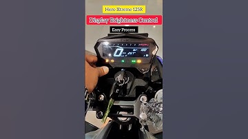 Hero Xtreme 125R Display Brightness Control process #shorts #youtubeshorts #heromotocorp #trending