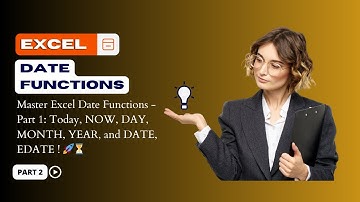 📅 Excel Date Functions Explained - Part 2: NETWORKDAYS, WORKDAY, NETWORKDAYS.INTL, WORKDAY.INTL! 🚀📆