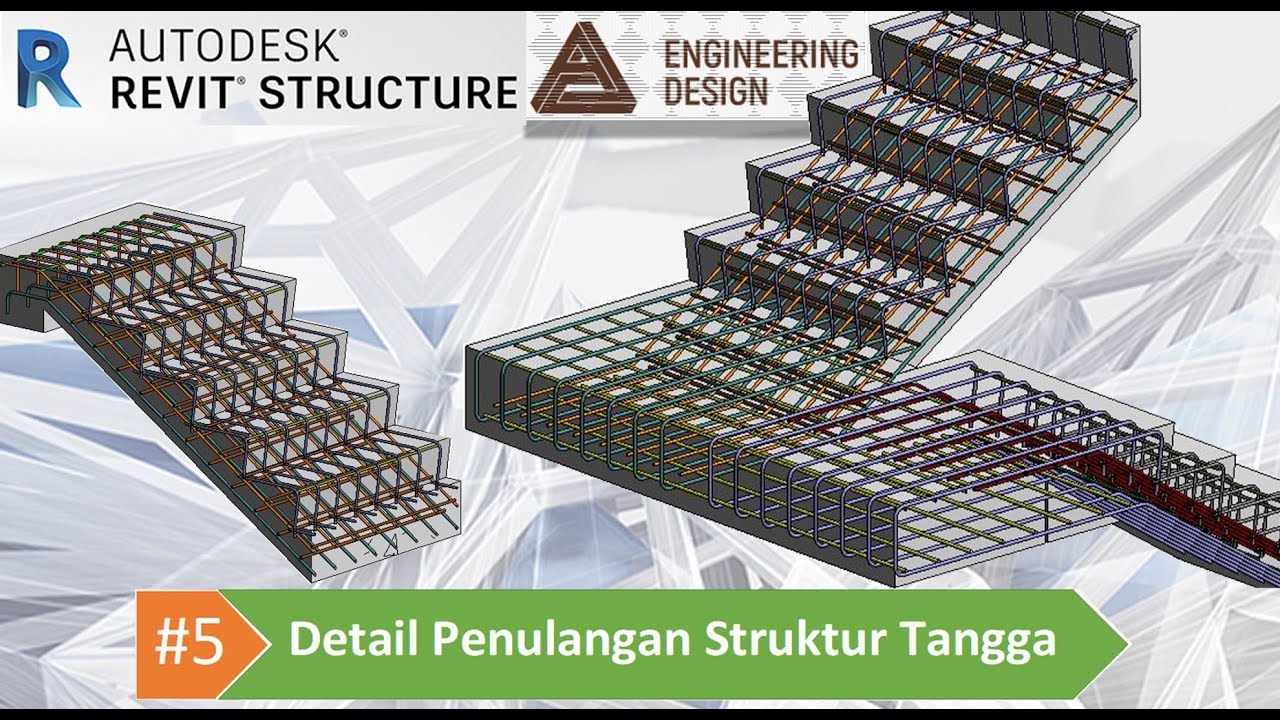 Revit Structure Indonesia 5 Detail Penulangan Tangga 