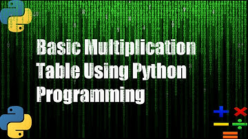 Basic Multiplication Table Using Python Programming #python #pythonprogramming  #computerscience