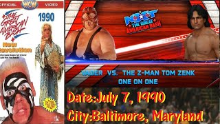 The Great American Bash (1990) | Big Van Vader vs. Tom Zenk