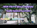 3BHK FLAT FOR RENT IN SOBHA HEBISCUS APARTMENT 📍BELLENDUR | SEMI  FURNITURE | #3bhk |📱9663795675 | 