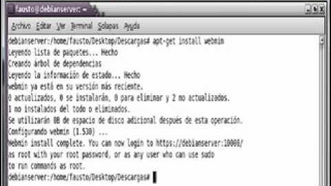 WEBMIN DEBIAN