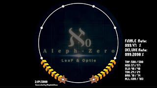 Maimai創作譜面 Aleph-0 - Leaf　Master 14 でらっくす　Notes Designer Freddie