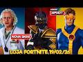 NOVAS SKINS POWER RANGERS, MARVEL E DELOREAN - LOJA FORTNITE 19/02/26 - LOJA FORTNITE DE HOJE