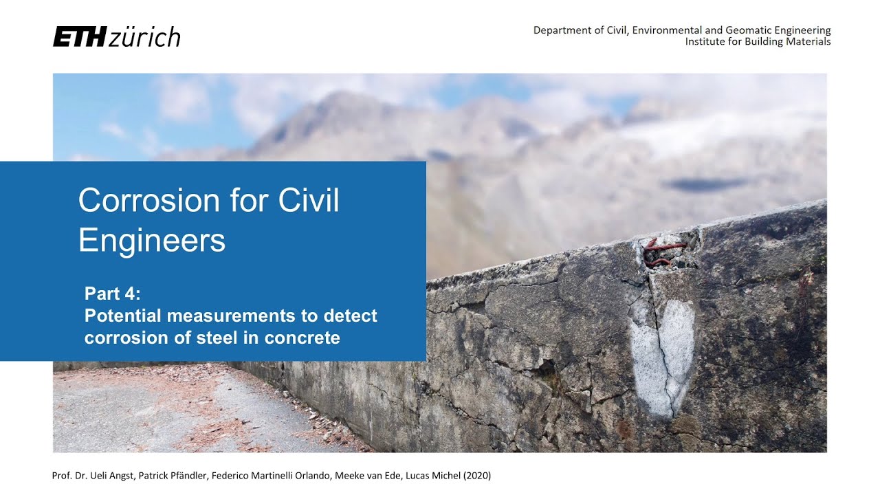 Corrosion for Civil Engineers Part 4: Potential measurement to detect corrosion of steel in concrete