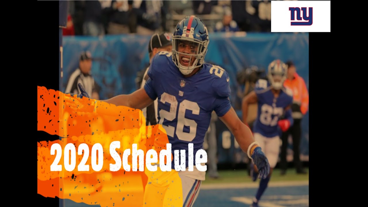 NY Giants | 2020 Schedule Released