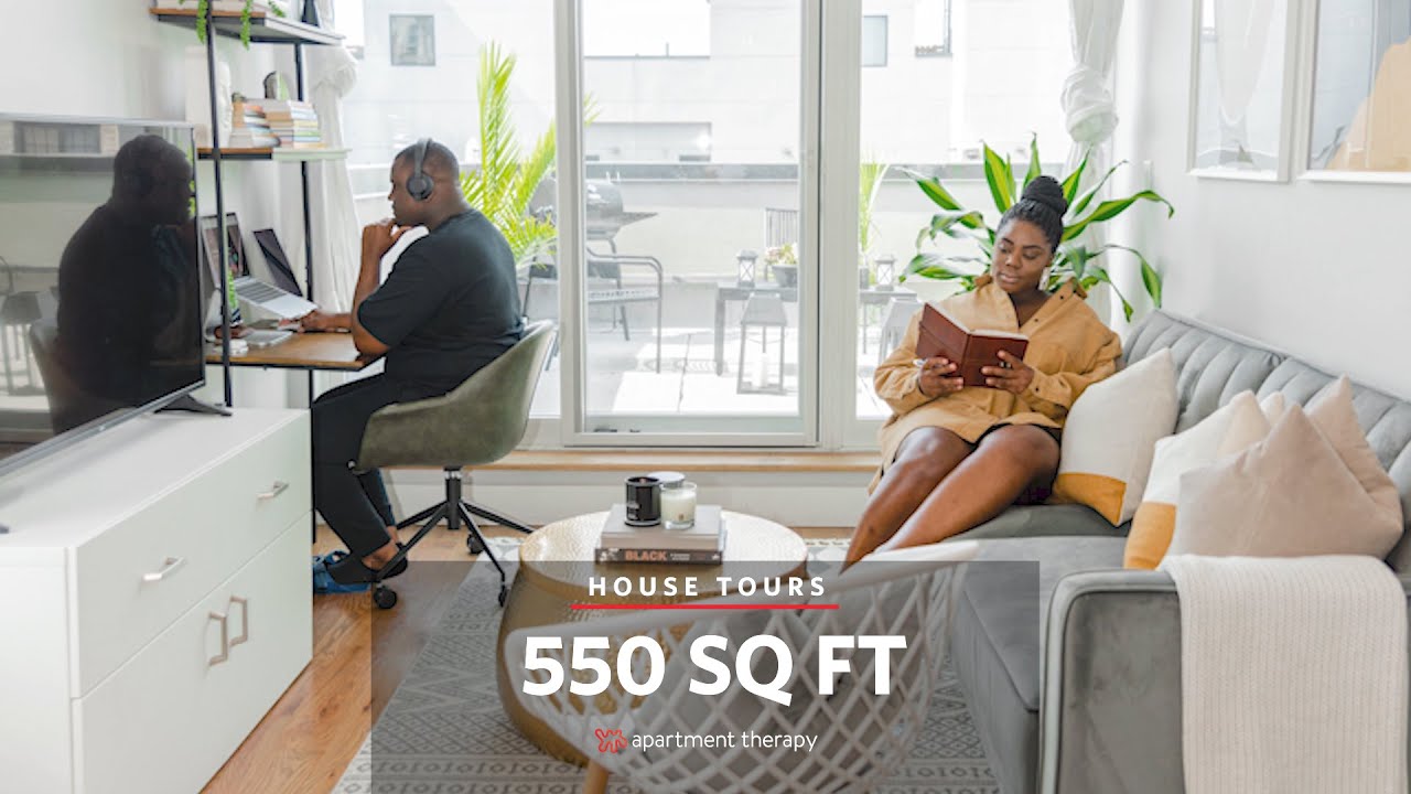 Oyin And Jeffrey'S 550-Square-Foot Brooklyn Apartment | House Tours |  Apartment Therapy - Youtube