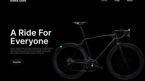 How to design a Bicycle E-Commerce website on figma (with prototype)