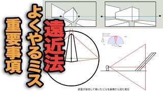 【空間の描き方】遠近法でよくやるミス。重要事項の共有。