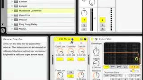 Ableton Tutorial: Dual Filter Effect Rack