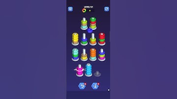 Nut Sort Gameplay - Level 121 Sorting Puzzle Challenge #androidgaming #gamingcommunity #nutsort