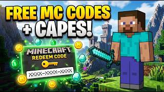 HOW TO GET MINECRAFT REDEEM CODES & CAPES FOR FREE 🫵!