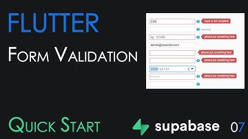 S07: Flutter - Form Validation 4K