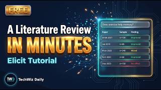 How to Do a Literature Review in Minutes With AI (Free Elicit Tutorial)