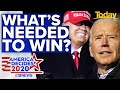 Trump's and Biden's route to the White House explained: US Election 2020 | 9 News Australia