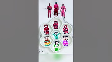 Guess The Final Color(Squid Games 3 Part 3) #satisfying #relaxing  #squidgame  #art