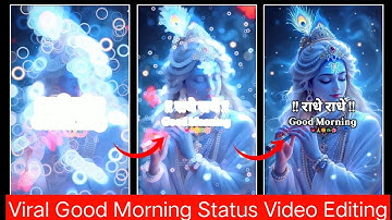 Radhe Radhe  Good Morning Status Video Editing | Viral Krishna Bhakti Status | Trending 2025 Shorts