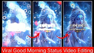 Radhe Radhe Good Morning Status Video Editing | Viral Krishna Bhakti Status | Trending 2025 Shorts screenshot 5
