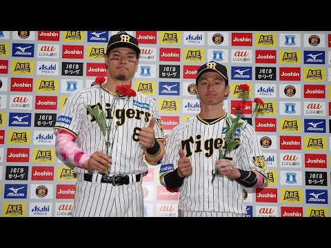 【#佐藤輝明 選手、#近本光司 選手のヒーローインタビュー、#岡田彰布 監督インタビュー】 5月14日(日) 阪神vsDeNA（甲子園）#TORACO #母の日