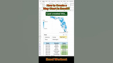 🗺️ Create DYNAMIC Map Charts in Excel! Game Changing Data Viz! #excelmap  #dataviz