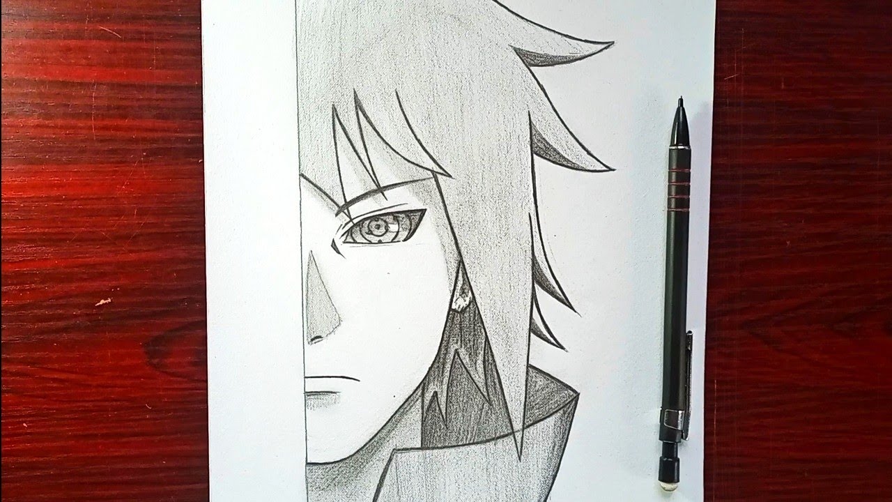 ✨👉 LEARN HOW TO DRAW SASUKE UCHIHA'S FACE, NARUTO 