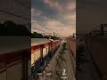 🚆 DEMU Train Amazing Crossing | Indian Railways 🚂 Indian DEMU Train Meets Express Train #shorts