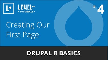 Drupal 8 Basics #4 - Creating Our First Page
