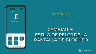 Cambiar el Estilo de Reloj de la Pantalla de Bloqueo - Samsung [Android 13 - One UI 5]