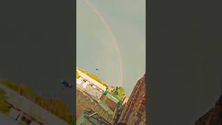 Rainbow in the sky SubhanAllah #shortvideo #rainbow  #viral