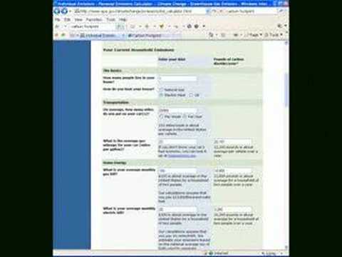 Calculating your carbon footprint - YouTube
