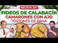 Receta Fideos de Calabacín, Camarones con Ajo Dieta 3X1 - Come Y Adelgaza