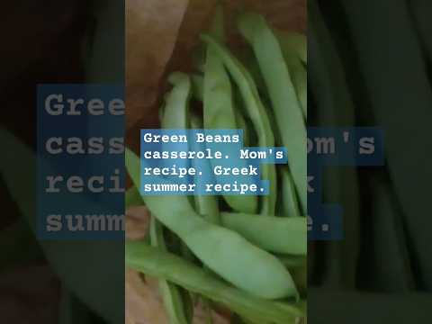 Green flat beans cooked by my mother. #greekrecipe #veganrecipes
