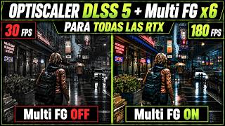 ✅ New Optiscaler ✅ DLSS 5   Multi Frame Gen x6 on ALL RTX 20, 30, 40 Series ✅