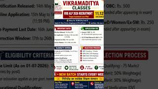 ◾️#RRB #ALP CEN 01/2026 ● Total Post : 11127● Qualification : 10th + ITI ● Age Limit : 18 - 30 Years