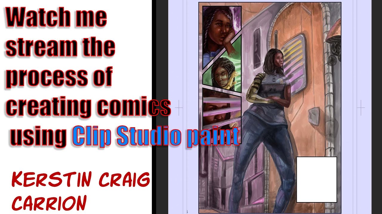 Watch me stream the process of creating comics using Clip Studio Paint ...