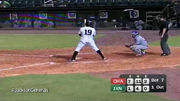 Jordy Lara hits a home run for the Generals