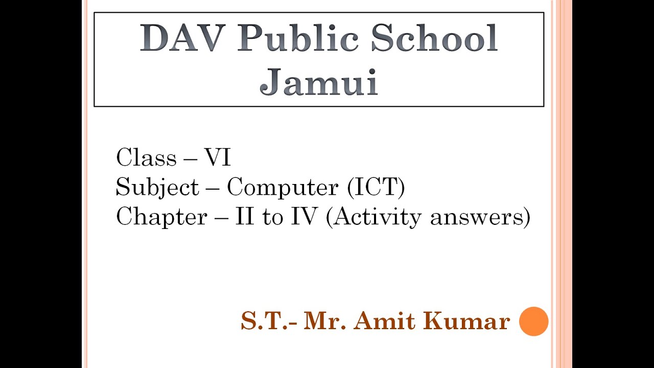 dav jamui science assignment