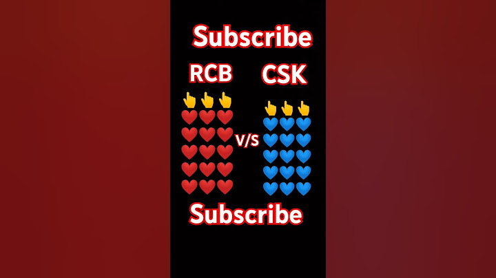 RCB❤❤ V/S CSK 💙💙