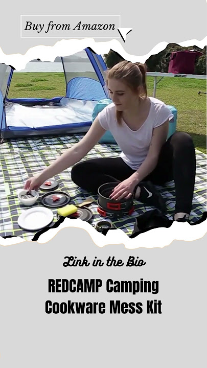 REDCAMP Camping Cookware Mess Kit - Perfect for Your Next Outdoor Adventure 🏕️ #CampingGear #MessKit