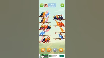 Bird sort puzzle walkthrough #viral #shorts #trending #short #birds