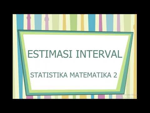 Estimasi Interval | Interval Konfidensi untuk Mean