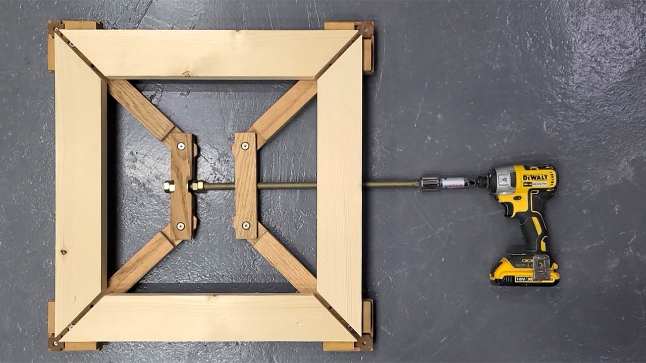 [Woodworking]Electric frame clamp production/how to make picture frames/woodworking clamp production