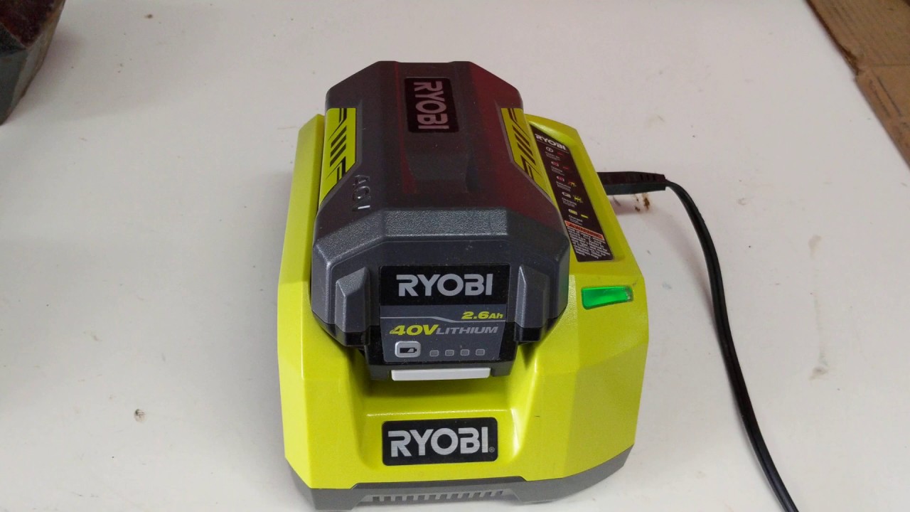 HOW TO REMOVE A RYOBI BATTERY FROM THE CHARGER - YouTube